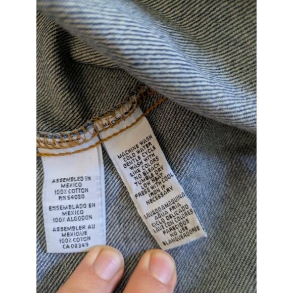 Ralph Lauren 90s Vintage Denim Chore Barn Trucker Jacket Size L - Picture 7 of 9